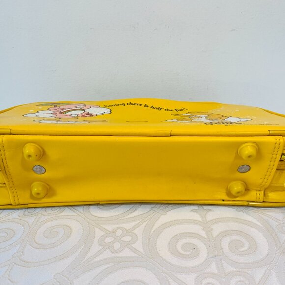 (3) VNTG 1983 Care Bears:Yellow Suitcase + 6" Plush Cheer & Funshine(Match Case) - Picture 8 of 8